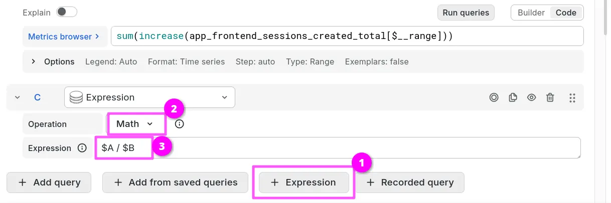 Adding a Math expression